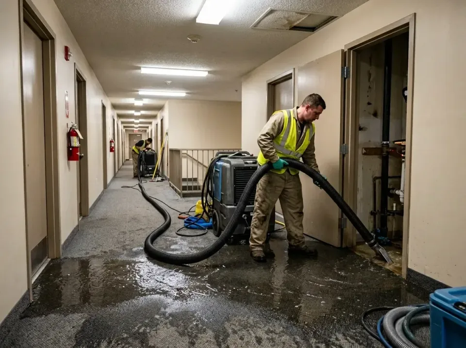 multi-unit-apartment-hallway-f-005 — frequently asked questions, Emergency Burst Pipe Water Extraction & Removal in Southpor…